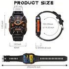 Fitness Smartwatch 1 96  430mah 3atm Waterproof Bluetooth Ai  For Samsung iphone