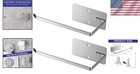 2 Pack Stainless Steel Toilet Paper Holder Wall Mount Adhesive Silver