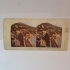 Vintage Stereoview Card Villefranche France Harbor Carniche Road Stereoscope