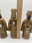 Vintage Mid Century Modern Gold Three Wiseman Christmas Candle Holders Japan