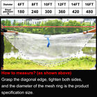 3 4 5 6 8ft Radius Fishing Cast Net Bait Easy Throw Hand Cast Strong Nylon Mesh