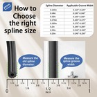 Lussgucc Screen Spline  0 125  X 100  For Narrow X 100   Black