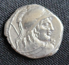 Roman Republic Denarius  Cn  Lentulus Clodianus  88 Bc Silver Coin