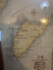 Framed Vintage Map Of Cozumel Island