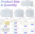 104pcs Resin Molds Set For Women  Cute Designs With Accessories  Silicone Jew   