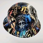 Full Brim Hard Hat Custom Hydro Dipped Jesus Light Of The World Full Color Nice