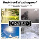 2 Pack Beware Of Dog Sign Metal Aluminum Dog Warning Signs Reflective Uv Printin