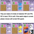 Pet Tpu Hydrogel Screen Protector Film For Cso W-218h F-91w Ae1200 158wa Gw6900