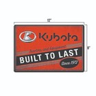 Kubota Tractors Tin Metal  Poster Sign Vintage Style Ad Farm Equipment Tools