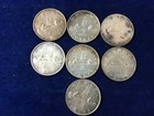 1954 Canada Silver Dollar Lot Of 7 Coins   E1408