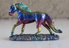 Custom Horse Walking On Cobblestone - Breyer Mini Whinnies 1 64 Diorama
