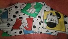 Disney 101 Dalmations Vintage 1990   s Twin Size Flat Sheet
