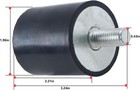 Pack Of 4 Plate Compactor Tamper Rubber Shock Mount Compatible With Wacker Wp154
