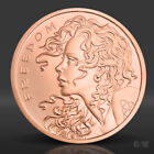 1 Oz Freedom Girl Copper Round 2025  999 Fine Copper Bullion 1 Avdp Ounce