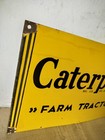 Caterpillar Farm Tractors Porcelain Enamel Sign  24 X 14 Inches