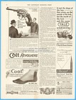 1914 Colt Revolver Ad Positive Lock Safety Hartford Ct Dealers Recommend Gun