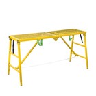 Portable Scaffolding Platform  Folding Steel Step Ladder Adjustable 770lbs