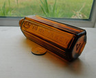 Rare Amber 6 Sided Ridge Poison Embossed  Not To Be Taken  Base  4 C  T  G5