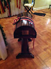  Wood Saddle Stand Mahogany Stain   Free Shipping 