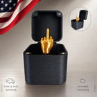 Christmas Prank Gift Middle Finger Box Funny Novelty Desk Home Party Decoration