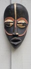 African Tribal Face Mask Wood Hand Carved Vintage Wall Art Dan Mask  10  