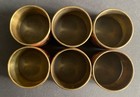 Vintage Set Of 6 Mcm Brass   Copper Napkin Rings