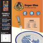Gorilla Super Glue Gel  Four 3 Gram Tubes  Clear   pack Of 1  1 - Pack