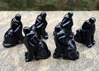 Howling Wolf   Figurine Totem   Black Onyx   Protection Strength 29365e
