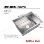 23 5inch Kitchen Sink 304 Stainless Steel Single Bowl Drop In Top Mount Faucet
