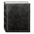 Magnetic Self-stick 3-ring Photo Album  100 Pages  50 Sheets  Black - Scrapbook