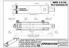 Hydraulic Cylinder Welded Double Acting 3 5  Bore 24  Stroke Pineye End 3 5x24