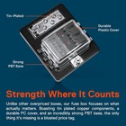 6 Way 12v 32v Blade Fuse Box Block Holder With Negative Ground Bus Bar For Auto