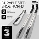 Shoe Horn Long Handle Set Of 3 Two 16 5  And One 7 5  Long Falkon