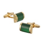 Cufflinks For Man Jewelry Green Gold Vintage Men Cuff Link 1 Pair Of Shirt Links