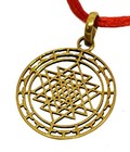 Shri Yantra Pendant   Handcrafted Ashtadhatu Sri Chakra Locket  3 X 3 Cm  1 Pc 