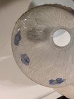 3 Hand Painted Floral Frosted Embossed Glass 2 1 4  Ceiling Fan Lamp Light Shade