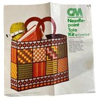 Columbia Minerva Needlepoint Tote Kit Patchwork Stitch Sampler 8195 Boho Started