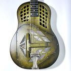 National Reso Phonic Nrp Black Rust Tricone Guitar