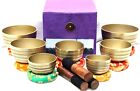 Chakra Healing Tibetan Singing Bowl Set Of 7- Natural Kasa Chakra Balancing Bowl
