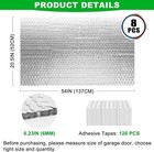 8p Garage Door Insulation Panels Kit 0 24  Thick Double Bubble Reflective Alumin