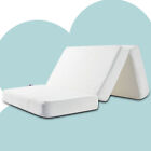 Tri-fold Baby Crib Mattress Pad Memory Foam Playpen Mattress 38x26x3  With Cover