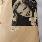 Vintage 1940   s Scrap Book With Movie Star Articles Photos