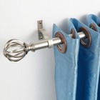 Yunnephele Adjustable Curtain Rod 72-144 In Nickel Brushed 1 In Single Rod Set
