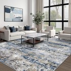 8x10 Area Rug Modern Abstract Washable Neutral Living Room Soft Geometric