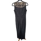 Ursula Of Switzerland Black Lace Gown Mother Of The Bride Groom  Formal Size 10