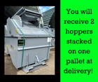 Two-2 Yd Wright Self Dumping Hopper-trash-recycling-scrap-dumpster-ships Free