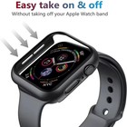 For Apple Watch Serie9 8 7 Iwatch 9h Hd Case Cover Full Screen Protector 41 45mm