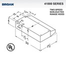Broan 4130 30 w Steel Non Ducted Under Cabinet Range Hood - White