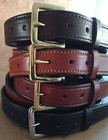 1-1 2 plain Stitched Real Genuine Leather Casual Dress Belt Strap amish Usa Made