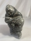 Rare Hand Carved Soapstone Inuit Eskimo Mother By Markoosie     Heavy     7 Inch